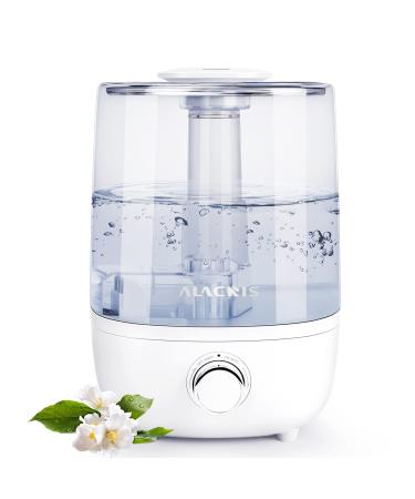 ALACRIS Air Humidifier 4L Large Humidifiers for Bedroom & Baby Room Ultra-quiet Cool Mist Humidifiers with 30H Output 360 Rotation Nozzle Aroma Oil Diffuser Auto-Off Protection H01 Air Humidifier