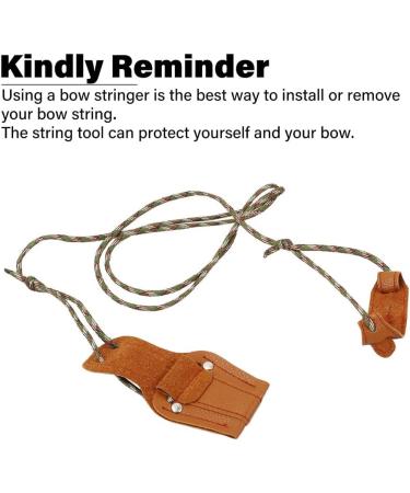 SOPOGER Archery Recurve Bow Stringer Tool - Longbow Limbsaver String Protective Accessory in Brown - Buy Online on SooperMarket.com