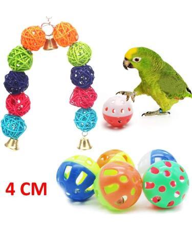 12 Packs Bird Toys Parrot Swing Toys Chewing Toys Bird Budgie Shredding Toys Colorful Hanging Bell Pet Cage Toys Hammock perch stand Suitable for Small Parakeets Conures Love Birds - Buy Online on SooperMarket.com