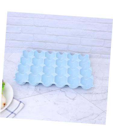 OSALADI Box Egg Holder Organizer Refrigerator Egg Holder Container Egg Tray Blue 29*19CM - Buy Online on SooperMarket.com