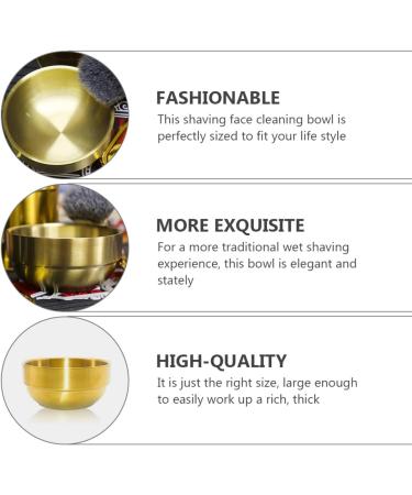 Angoily 3pcs Foam Dishwasher Tool - Man Face Stainless Steel Hairdressing Accessory Set - Golden 9x9x4.9CM - Buy Online on SooperMarket.com