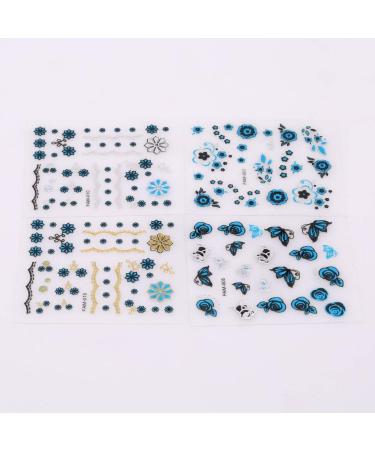 Nail Sticker Decal 3D Indigo Manicure Sticker Useful Processed - Buy Online on SooperMarket.com