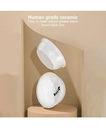 Elevate Your Pet's Dining: Ceramic Dog & Cat Bowls with Metal Frame - Prevents Vomiting & Slipping - Buy Online on SooperMarket.com