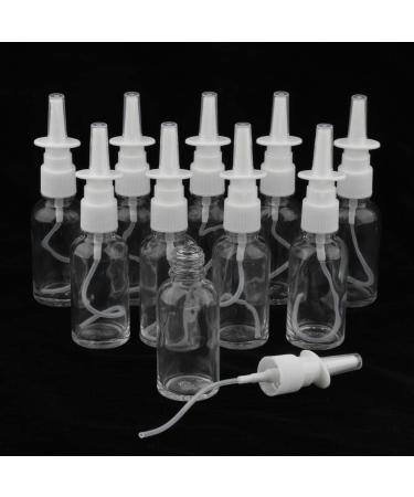 Milageto 10 Bottles Glass Sprayer Bottle with Swivel Bar Design for Mouth/Nasal Clear 3.2 x 12.4 cm - Buy Online on SooperMarket.com