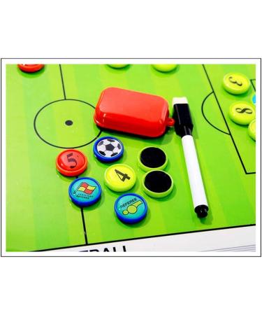 Pure Vie Soccer Coaches Tactical Board - Portable Magnetic Blackboard for Football Strategy | Coaching Clipboard Kit with Markers, Pen, and Eraser - Buy Online on SooperMarket.com