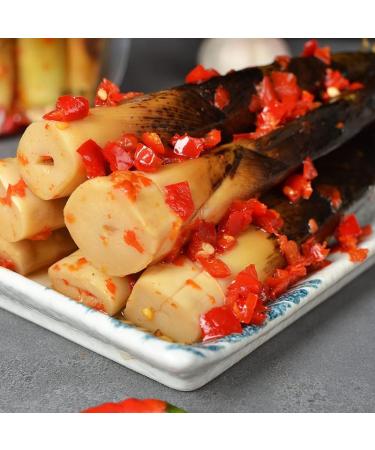 Instant Hand Peeled Bamboo Shoots 500g/pack Chinese Pickled Vegetables Crispy Bamboo Shoots Spicy Fresh Pickled Pepper Bamboo Shoots Ready-to-eat Spicy Snacks (Spicy 1 pack) Spicy 1 pack - Buy Online on SooperMarket.com
