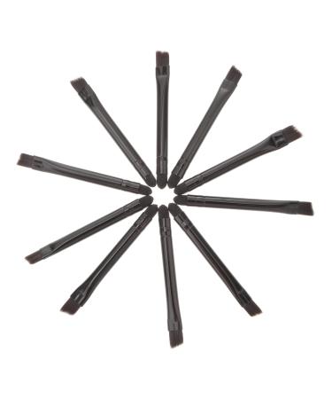 CANIGHT 10 Pcs Eye Shadow Brush Eye Makeup Blush Makeup Brush Dual Sides Eyeshadow Applicator Black Nylon