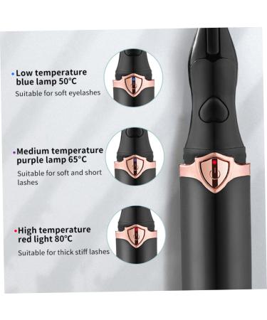 1 Pcs Electric Heated Eyelash Curler - Rechargeable & Long Lasting Lash Curler for Effortless Makeup in Black - Buy Online on SooperMarket.com