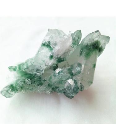 Choice of Gifts 300g Natural Green Ghost Quartz Cluster Crystal Cluster Specimen Vibration FUZEGRDLI - Buy Online on SooperMarket.com