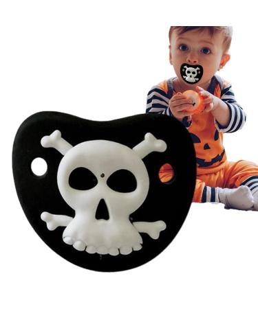 Bexdug Baby Pacifier - Funny Halloween Pumpkin Skull Vampire Teeth Soother for Babies | Perfect Halloween Decor - Buy Online on SooperMarket.com