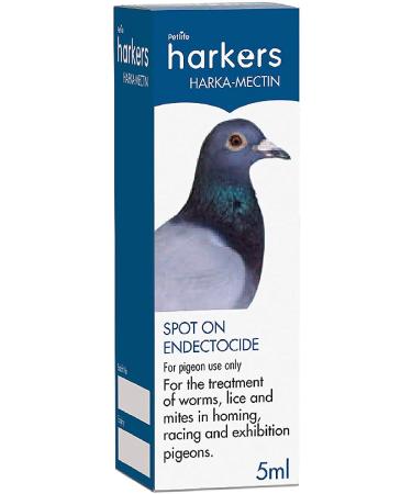 Harka-Mectin Spot On Treatment Ivermectin for Worms Lice & Mites Pigeons 2 Drops