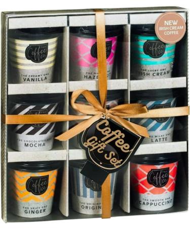 Coffee Gift Set - Assorted Coffee Collection | Flavours of Ginger Irish Cream Vanilla Salted Caramel Mocha | Fathers Day Gifts for Women Birthday gifts for her him & gift tag (Coffee Gifts) - Buy Online on SooperMarket.com