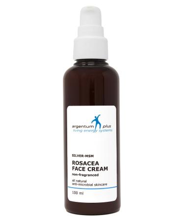 argentum plus Silver-MSM Rosacea Face Cream 100 ml | Light non-fragranced moisturizing cream for rosacea and redness prone skin