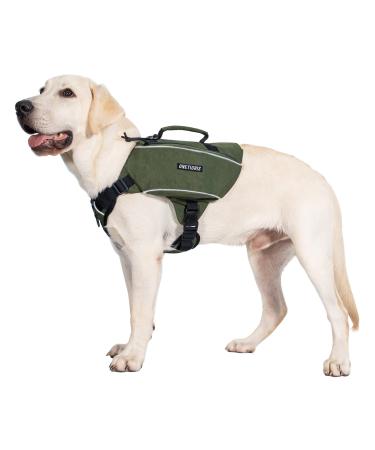 OneTigris CAMELUS Dog Backpack Tear Camping Hiking Dog Backpack for M/L Size Dogs (M Ranger Green) M Ranger Green