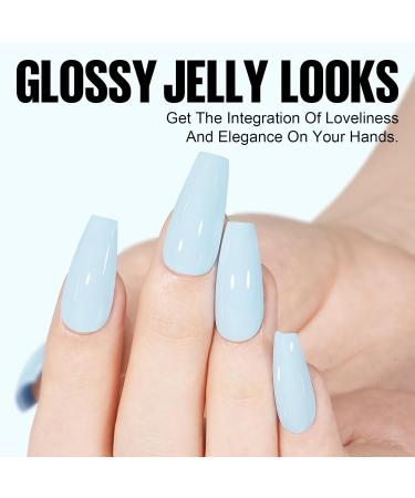 TOMICCA Baby Blue Gel Nail Polish - Long Lasting Sky Blue UV/LED Soak-Off Gel, Perfect for Manicure Salon or DIY at Home - Buy Online on SooperMarket.com