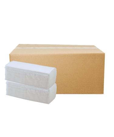 4 000 sheets of paper towels Premium folded towel white Bright white 2-ply 25 x 23 cm ZZ fold