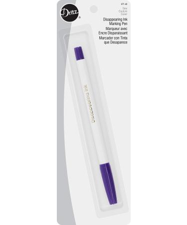 Dritz 677-60 Disappearing Ink Marking Pen  Purple  8.75 x 2.88 x 0.63