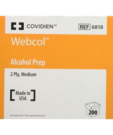 Kendall Webcol Alcohol Preps (Sterile) - Medium | Essential Cleaning Wipes - Buy Online on SooperMarket.com