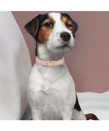 Yudote Ultra-Like Dog Collar for Medium Dogs - Natural Cotton Cord - Dusty Pink - Sensitive Skin Friendly - Buy Online on SooperMarket.com