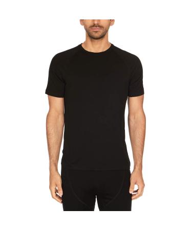 Minus33 Merino Wool Men s Micro Short Sleeve Crew - 84% Merino Wool, 12% Nylon, 4% Spandex 3X-Large Black