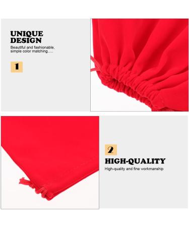 Mikinona 3pcs Hair Dryer Storage Bag Practical Storage Pouches Blow Dryer for Curly Hair Flannel Red - Buy Online on SooperMarket.com