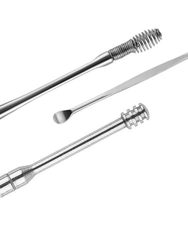 HEIMEABI Spring Earwax Cleaner Tool Set - 6-in-1 Ear Pick Kit for Ear Wax Removal - Reusable Mini Spatula - Yellow One Size - Buy Online on SooperMarket.com