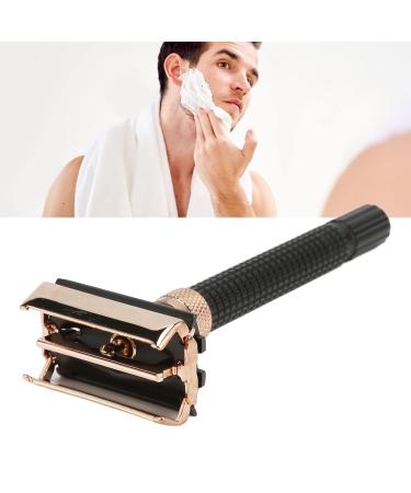 Double Edge Metal Safety Razor Handle - Reusable Grip Manual Shaver for Men & Women - Durable & Stylish Black - Buy Online on SooperMarket.com