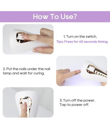 SAVILAND Mini Nail Lamp - Rechargeable 18W Handheld UV LED Gel Nail Dryer for Home and Salon Use - Buy Online on SooperMarket.com