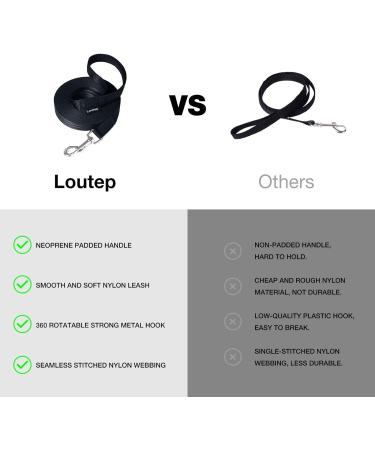 Buy Loutep 3m Dog Training Leash - Durable Nylon Padded Handle & Strong Rotary Hook - Perfect for International Shipping - Buy Online on SooperMarket.com