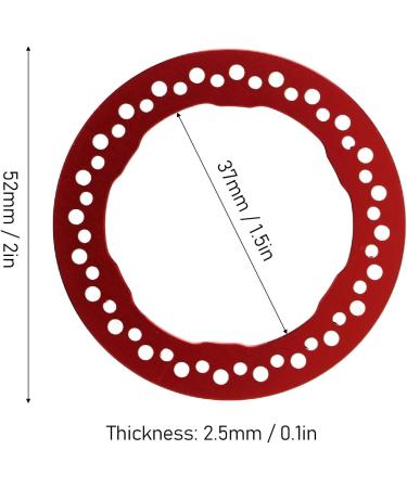 Alomejor 1.9 Aluminum Alloy Beadlock Rings - 4 Piece Red Replacement for Easy Installation & Repair - Buy Online on SooperMarket.com