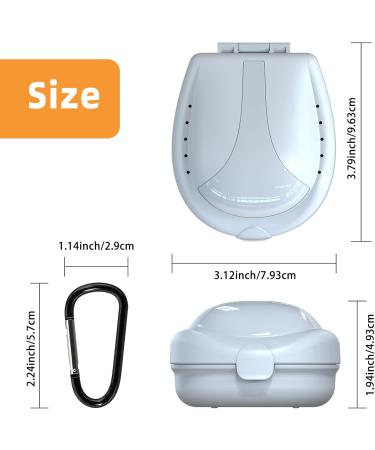 ARGOMAX Sports Mouth Guard Protective Cover with Snap Hook Ideal for Football White - Buy Online on SooperMarket.com