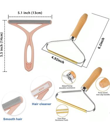 Pet Hair Remover Upunroot Pro - Fabric Shaver & Lint Cleaner for Rugs, Couch, & Pet Towers - Pink & Wood - Buy Online on SooperMarket.com