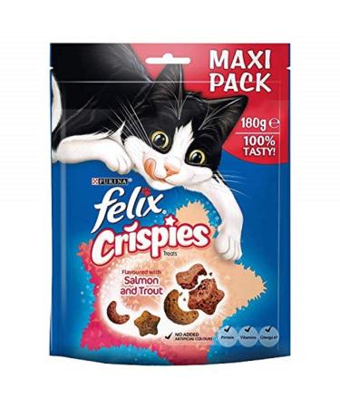 Felix Crispies Cat Treats Salmon and Trout 180g