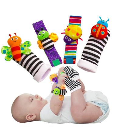 Baby Infant Rattle Socks Toys 3-6 to 12 Months Girl Boy Learning Toy