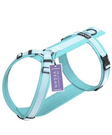 Stuch dog harness - adjustable nylon dishes - padded - for small medium and large dogs color: turquoise size: l turf