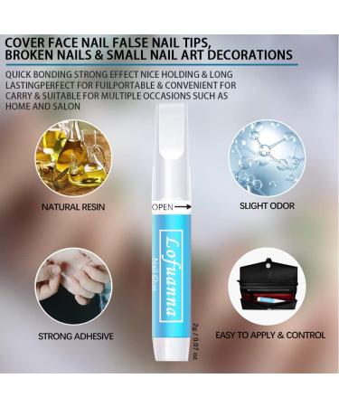 Lofuanna Nail Glue for Acrylic and Press On Nails - Professional, Strong, and Long Lasting Bond - 20 PCS Nail Tech Supplies - Buy Online on SooperMarket.com