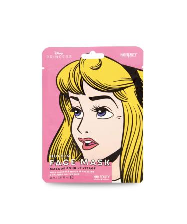 MAD BEAUTY DISNEY Princess Aurora Face Masks Lavender Infused Sheet Masks Heals Damaged Skin Calming Anti-Inflammatory Detoxifying Sleeping Beauty
