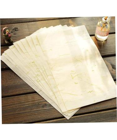Operitacx 80 Sheets Rice Paper Red Sumi Drawing Letter Painting Practice Paper Calligraphy Paper Japan Plant - Buy Online on SooperMarket.com