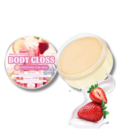 Strawberry Body Cream Body Creams For Women&Men Large-capacity Strawberry Lotion Firming Body Cream Moisturiser For Dry Skin Skin Barrier Repair Moisturiser With Strawberry & Lemon 226g