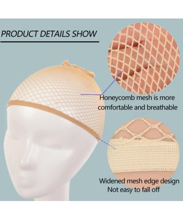 Nude Mesh Wig Cap Set - 6 Pcs Nylon Hair Net for Women's Wigs - Buy Online on SooperMarket.com