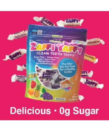 Zollipops Zaffi Taffy Clean Teeth Taffy Delicious Fruit Flavors 3.0 oz - Buy Online on SooperMarket.com