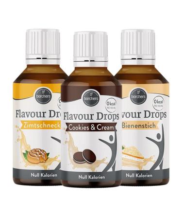 borchers Flavour Drops | Sample package "Bakery" | 0 calories | For cooking and baking | 30 ml