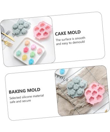 Ciieeo 2pcs Silicone Mold Clay Molds Handmade Making Mold Candy Trays Pan Cookie Baking Molds Muffin Cupcake Mold Animal Baking Spring Silicone DIY Silica Gel Chocolate Mold Self Made 12.7x10.7x1.7cm Blue - Buy Online on SooperMarket.com