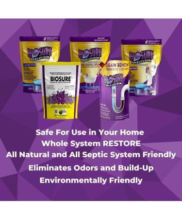 SeptiComplete Powder Pods: 6-Month Supply of Effortless Septic Tank Enzymes - Best Septic Tank Cleaner & RV Treatment for International Shipping - Buy Online on SooperMarket.com