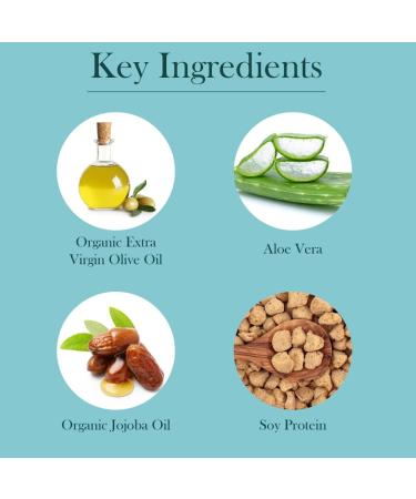 Buy Baar Olivae Organic Olive Oil Shampoo - Nourishing Hair Care with Aloe Vera & Jojoba Oil | 8 oz for All Hair Types - Buy Online on SooperMarket.com