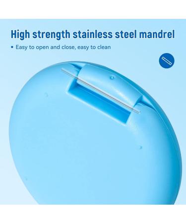 Annhua Retainer Case Denture Container Mouthguard Storage Box with Magnetic Closure False Teeth Container Denture Box Blue - Buy Online on SooperMarket.com