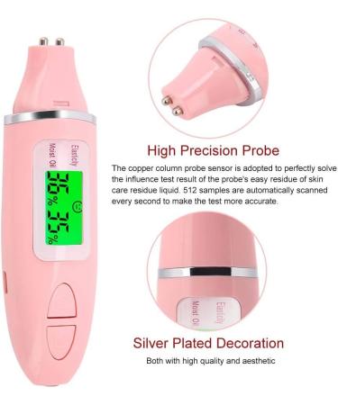 skin detector Skin Moisture Tester Portable Digital LCD Display Precision Skin Sensor Tester Face Moisture Water Oil Analyzer for Home Travel Beauty Salon Detect the Fluorescent - Buy Online on SooperMarket.com