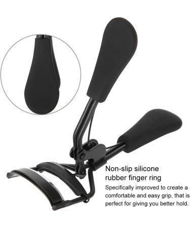 Verdant Touch Stainless Steel Eyelash Curler Stainless Steel Eyelash Curler Silicone Ring Pad Eye Lash Curling Tool Black Professional Cosmetic Tool - Buy Online on SooperMarket.com