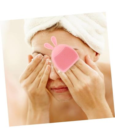 minkissy 28 Pcs Rabbit Ears Facial Brush Facial Exfoliating Brush Face Cleansing Tool Face Washing Brush Facial Cleansing Face Scrubber Handheld Miss Pink Silicone Brush Silica Gel Light Pinkx7pcs 7.5x7.5cmx7pcs - Buy Online on SooperMarket.com