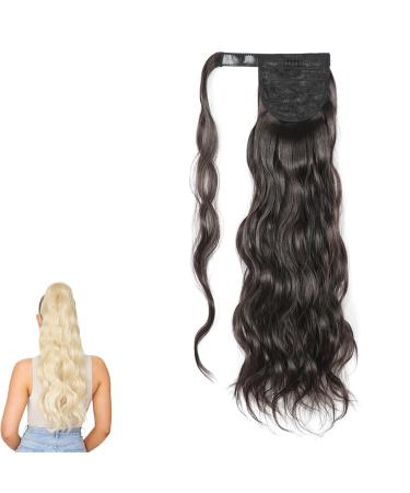 prinfantasy Long Wavy Ponytail Extensions Wrap Around Hair Ponytails Curly Clip in Synthetic Hairpieces for Women Girls MW123 GBMW123 24 inch
